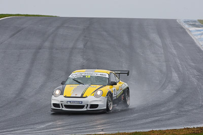 12;12;23-September-2012;Australia;Brent-Odgers;Phillip-Island;Porsche-911-GT3-Cup-997;Porsche-GT3-Cup-Challenge;Shannons-Nationals;VIC;Victoria;auto;motorsport;racing;rain;super-telephoto;wet