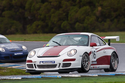 16;16;23-September-2012;Australia;John-Karytinos;Phillip-Island;Porsche-911-GT3-Cup-997;Porsche-GT3-Cup-Challenge;Shannons-Nationals;VIC;Victoria;auto;motorsport;racing;rain;super-telephoto;wet