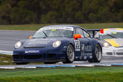 20;20;23-September-2012;Australia;Phillip-Island;Porsche-911-GT3-Cup-997;Porsche-GT3-Cup-Challenge;Shannons-Nationals;Tim-Miles;VIC;Victoria;auto;motorsport;racing;rain;super-telephoto;wet