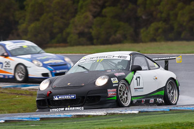 17;17;23-September-2012;Australia;Philip-Woodbury;Phillip-Island;Porsche-911-GT3-Cup-997;Porsche-GT3-Cup-Challenge;Shannons-Nationals;VIC;Victoria;auto;motorsport;racing;rain;super-telephoto;wet