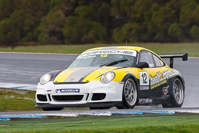 12;12;23-September-2012;Australia;Brent-Odgers;Phillip-Island;Porsche-911-GT3-Cup-997;Porsche-GT3-Cup-Challenge;Shannons-Nationals;VIC;Victoria;auto;motorsport;racing;rain;super-telephoto;wet