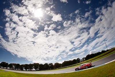 88;23-September-2012;88;AGT;Australia;Australian-GT-Championship;Ferrari-458-Italia-GT3;Grand-Tourer;John-Bowe;Maranello-Motorsport;Peter-Edwards;Phillip-Island;Shannons-Nationals;VIC;Victoria;auto;clouds;endurance;fisheye;motorsport;racing;sky