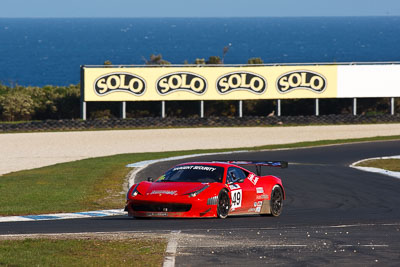 49;23-September-2012;AGT;Australia;Australian-GT-Championship;Ferrari-458-Italia-GT3;Grand-Tourer;Phillip-Island;Renato-Loberto;Shannons-Nationals;Tony-Defelice;VIC;Victoria;auto;endurance;motorsport;racing;super-telephoto