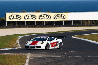 71;23-September-2012;71;AGT;Andrew-McInnes;Australia;Australian-GT-Championship;Dean-Koutsoumidis;Grand-Tourer;Lamborghini-Gallardo-LP502;Phillip-Island;Shannons-Nationals;VIC;Victoria;auto;endurance;motorsport;racing;super-telephoto