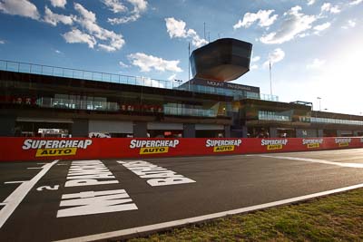 7-February-2013;Australia;Bathurst;Bathurst-12-Hour;Mt-Panorama;NSW;New-South-Wales;Topshot;afternoon;atmosphere;auto;building;clouds;endurance;landscape;morning;motorsport;pitlane;racing;scenery;sky;wide-angle