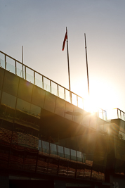 7-February-2013;Australia;Bathurst;Bathurst-12-Hour;Mt-Panorama;NSW;New-South-Wales;afternoon;atmosphere;auto;building;endurance;morning;motorsport;racing;sky;sun;telephoto