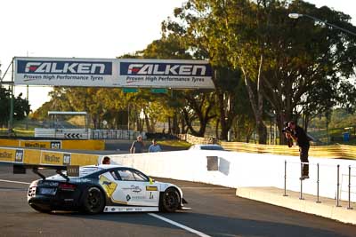 1;1;7-February-2013;Audi-R8-LMS-Ultra;Australia;Bathurst;Bathurst-12-Hour;Dirk-Klynsmith;Grand-Tourer;Harold-Primat;Mt-Panorama;NSW;New-South-Wales;Phoenix-Racing;atmosphere;auto;endurance;motorsport;photographer;pitlane;racing;telephoto