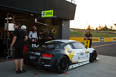 1;1;7-February-2013;Audi-R8-LMS-Ultra;Australia;Bathurst;Bathurst-12-Hour;Grand-Tourer;Harold-Primat;Mt-Panorama;NSW;New-South-Wales;Phoenix-Racing;atmosphere;auto;crew;endurance;group;mechanics;motorsport;pitlane;racing;team;wide-angle