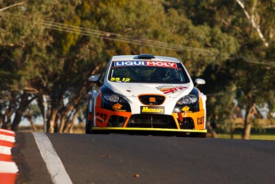 55;55;8-February-2013;Australia;Bathurst;Bathurst-12-Hour;Brett-Niall;Clint-Harvey;Grand-Tourer;Malcolm-Niall;McPhillamy-Park;Motorsport-Services;Mt-Panorama;NSW;New-South-Wales;Seat-Leon-Supercopa;auto;endurance;motorsport;racing;super-telephoto