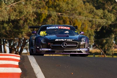 63;63;8-February-2013;Australia;Bathurst;Bathurst-12-Hour;Erebus-Motorsport;Erebus-Racing;Grand-Tourer;Lee-Holdsworth;McPhillamy-Park;Mercedes‒Benz-SLS-AMG-GT3;Mt-Panorama;NSW;New-South-Wales;Peter-Hackett;Tim-Slade;auto;endurance;motorsport;racing;super-telephoto