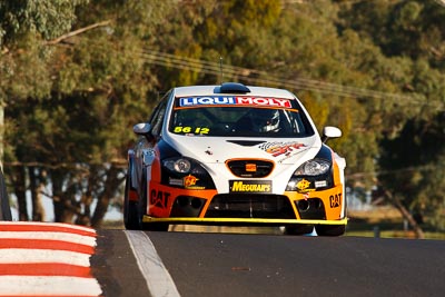 56;56;8-February-2013;Australia;Bathurst;Bathurst-12-Hour;Grand-Tourer;Kerry-Wade;Mark-Pilatti;McPhillamy-Park;Motorsport-Services;Mt-Panorama;NSW;New-South-Wales;Seat-Leon-Supercopa;Simon-Piauaninj;auto;endurance;motorsport;racing;super-telephoto