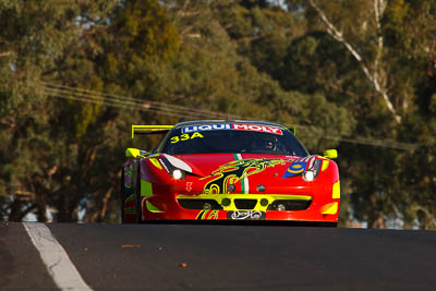 33;33;8-February-2013;Australia;Bathurst;Bathurst-12-Hour;Clearwater-Racing;Craig-Baird;Ferrari-458-Italia-GT3;Grand-Tourer;Matt-Griffin;McPhillamy-Park;Mok-Weng-Sun;Mt-Panorama;NSW;New-South-Wales;auto;endurance;motorsport;racing;super-telephoto