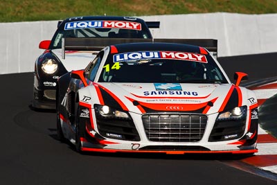 14;14;8-February-2013;Audi-R8-LMS;Australia;Bathurst;Bathurst-12-Hour;Grand-Tourer;James-Winslow;Mt-Panorama;NSW;New-South-Wales;Peter-Conroy;Peter-Conroy-Motorsport;Rob-Huff;The-Esses;auto;endurance;motorsport;racing;super-telephoto