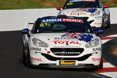 21;21;8-February-2013;Andrew-Jones;Australia;Bathurst;Bathurst-12-Hour;Bruce-Jouanny;David-Wall;Grand-Tourer;Mt-Panorama;NSW;New-South-Wales;Peugeot-RCZ-Cup;Team-Peugeot-RCZ;The-Esses;auto;endurance;motorsport;racing;super-telephoto