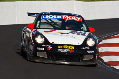 4;4;8-February-2013;Australia;Bathurst;Bathurst-12-Hour;Daniel-Gaunt;Grand-Tourer;Grove-Group;Max-Twigg;Mt-Panorama;NSW;New-South-Wales;Porsche-911-GT3-Cup-997;Stephen-Grove;The-Esses;auto;endurance;motorsport;racing;super-telephoto