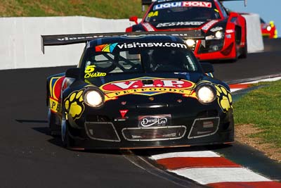 5;5;8-February-2013;Australia;Bathurst;Bathurst-12-Hour;Grand-Tourer;Klark-Quinn;Mt-Panorama;NSW;New-South-Wales;Porsche-911-GT3-R-997;Shane-Van-Gisbergen;The-Esses;Tony-Quinn;VIP-Petfoods;auto;endurance;motorsport;racing;super-telephoto