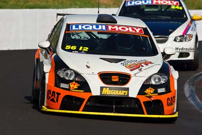 56;56;8-February-2013;Australia;Bathurst;Bathurst-12-Hour;Grand-Tourer;Kerry-Wade;Mark-Pilatti;Motorsport-Services;Mt-Panorama;NSW;New-South-Wales;Seat-Leon-Supercopa;Simon-Piauaninj;The-Esses;auto;endurance;motorsport;racing;super-telephoto