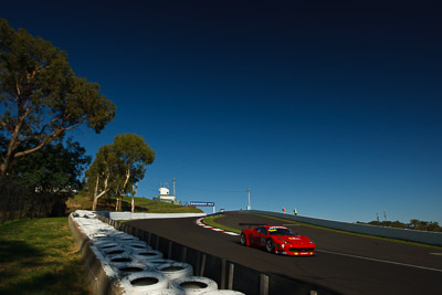 58;58;8-February-2013;AF-Corse;Australia;Bathurst;Bathurst-12-Hour;Ferrari-458-Italia-GT3;Grand-Tourer;Marco-Cioci;Michele-Rugolo;Mt-Panorama;NSW;New-South-Wales;Steve-Wyatt;The-Esses;auto;endurance;motorsport;racing;sky;wide-angle