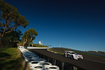 16;16;8-February-2013;Australia;BMW-Z4-GT3;Bathurst;Bathurst-12-Hour;Charles-Ng;Franz-Engstler;Grand-Tourer;John-Modystach;Kristian-Poulsen;LIQUI-MOLY-Team-Engstler;Mt-Panorama;NSW;New-South-Wales;The-Esses;auto;endurance;motorsport;racing;sky;wide-angle