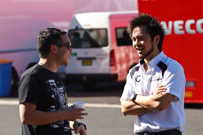 8-February-2013;Australia;Bathurst;Bathurst-12-Hour;Darryl-OYoung;Equity‒One;Grand-Tourer;Mt-Panorama;NSW;New-South-Wales;atmosphere;auto;endurance;motorsport;paddock;portrait;racing;telephoto