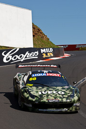 88;8-February-2013;88;Allan-Simonsen;Australia;Bathurst;Bathurst-12-Hour;Ferrari-458-Italia-GT3;Grand-Tourer;John-Bowe;Maranello-Motorsport;Mika-Salo;Mt-Panorama;NSW;New-South-Wales;Peter-Edwards;The-Dipper;auto;endurance;motorsport;racing;telephoto