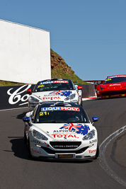 21;21;8-February-2013;Andrew-Jones;Australia;Bathurst;Bathurst-12-Hour;Bruce-Jouanny;David-Wall;Grand-Tourer;Mt-Panorama;NSW;New-South-Wales;Peugeot-RCZ-Cup;Team-Peugeot-RCZ;The-Dipper;auto;endurance;motorsport;racing;telephoto