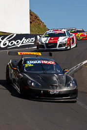 29;29;8-February-2013;Australia;Bathurst;Bathurst-12-Hour;Chevrolet-Corvette-Z06‒R-GT3;Grand-Tourer;Greg-Murphy;Ivan-Capelli;Jim-Manolios;Mt-Panorama;NSW;New-South-Wales;The-Dipper;Trofeo-Motorsport;auto;endurance;motorsport;racing;telephoto