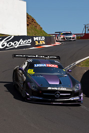 63;63;8-February-2013;Australia;Bathurst;Bathurst-12-Hour;Erebus-Motorsport;Erebus-Racing;Grand-Tourer;Lee-Holdsworth;Mercedes‒Benz-SLS-AMG-GT3;Mt-Panorama;NSW;New-South-Wales;Peter-Hackett;The-Dipper;Tim-Slade;auto;endurance;motorsport;racing;telephoto