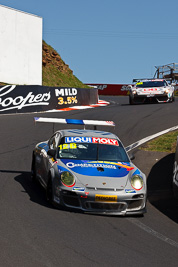 12;12;8-February-2013;Alex-Davison;Australia;Bathurst;Bathurst-12-Hour;Competition-Motorsports;David-Calvert‒Jones;Grand-Tourer;James-Davison;Mt-Panorama;NSW;New-South-Wales;Porsche-911-GT3-Cup-997;The-Dipper;auto;endurance;motorsport;racing;telephoto