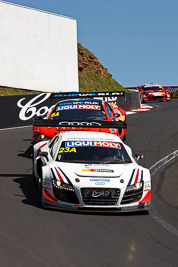 23;23;8-February-2013;Alain-Li;Audi-R8-LMS-Ultra;Australia;Bathurst;Bathurst-12-Hour;Brendon-Hartley;Grand-Tourer;Mark-Patterson;Mt-Panorama;NSW;New-South-Wales;The-Dipper;United-Autosports;auto;endurance;motorsport;racing;telephoto