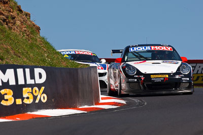 4;4;8-February-2013;Australia;Bathurst;Bathurst-12-Hour;Daniel-Gaunt;Grand-Tourer;Grove-Group;Max-Twigg;Mt-Panorama;NSW;New-South-Wales;Porsche-911-GT3-Cup-997;Stephen-Grove;The-Esses;auto;endurance;motorsport;racing;super-telephoto