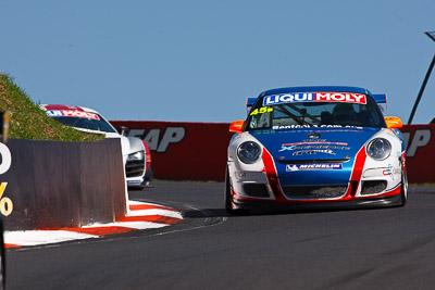 45;45;8-February-2013;Aaron-Zerefos;Australia;Barton-Mawer;Bathurst;Bathurst-12-Hour;Duvashen-Padayachee;Grand-Tourer;Indiran-Padayachee;Mt-Panorama;NSW;New-South-Wales;Porsche-911-GT3-Cup-997;Rentcorp-Forklifts;The-Esses;auto;endurance;motorsport;racing;super-telephoto