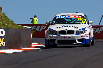 80;8-February-2013;80;Andrew-Fisher;Australia;BMW-1M;Bathurst;Bathurst-12-Hour;Beric-Lynton;Grand-Tourer;Matt-Mackeldon;Mt-Panorama;NSW;New-South-Wales;The-Esses;auto;endurance;motorsport;racing;super-telephoto