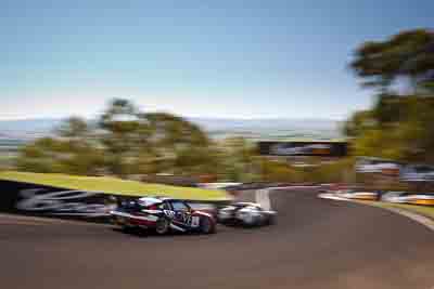 4;4;8-February-2013;Australia;Bathurst;Bathurst-12-Hour;Daniel-Gaunt;Grand-Tourer;Grove-Group;Max-Twigg;Mt-Panorama;NSW;New-South-Wales;Porsche-911-GT3-Cup-997;Stephen-Grove;The-Dipper;auto;endurance;motion-blur;motorsport;racing;sky;wide-angle