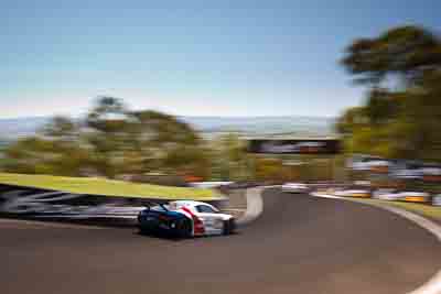 23;23;8-February-2013;Alain-Li;Audi-R8-LMS-Ultra;Australia;Bathurst;Bathurst-12-Hour;Brendon-Hartley;Grand-Tourer;Mark-Patterson;Mt-Panorama;NSW;New-South-Wales;The-Dipper;United-Autosports;auto;endurance;motion-blur;motorsport;racing;sky;wide-angle