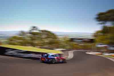 30;30;8-February-2013;Australia;Bathurst;Bathurst-12-Hour;Drew-Russell;Grand-Tourer;Hunter-Motorsports;Jonny-Reid;Mt-Panorama;NSW;New-South-Wales;Porsche-911-GT3-Cup-997;Steven-Johnson;The-Dipper;auto;endurance;motion-blur;motorsport;racing;sky;wide-angle