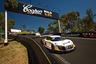 1;1;8-February-2013;Andreas-Simonsen;Audi-R8-LMS-Ultra;Australia;Bathurst;Bathurst-12-Hour;Grand-Tourer;Harold-Primat;Johan-Kristoffersson;Mt-Panorama;NSW;New-South-Wales;Phoenix-Racing;The-Dipper;auto;endurance;motorsport;racing;sky;wide-angle