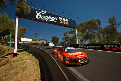 6;6;8-February-2013;Audi-R8-LMS;Australia;Bathurst;Bathurst-12-Hour;Craig-Lowndes;Grand-Tourer;Mt-Panorama;NSW;New-South-Wales;Rod-Salmon;Skwirk-Oneworld-Bar;The-Dipper;Warren-Luff;auto;endurance;motorsport;racing;sky;wide-angle