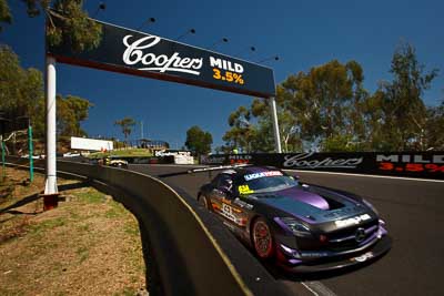 63;63;8-February-2013;Australia;Bathurst;Bathurst-12-Hour;Erebus-Motorsport;Erebus-Racing;Grand-Tourer;Lee-Holdsworth;Mercedes‒Benz-SLS-AMG-GT3;Mt-Panorama;NSW;New-South-Wales;Peter-Hackett;The-Dipper;Tim-Slade;auto;endurance;motorsport;racing;sky;wide-angle