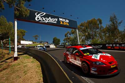 70;70;8-February-2013;Aaron-Harris;Australia;Bathurst;Bathurst-12-Hour;Grand-Tourer;Kevin-Gallichan;Michael-Driver;Motorsport-Services;Mt-Panorama;NSW;New-South-Wales;Sam-Fillmore;Seat-Leon-Supercopa;The-Dipper;auto;endurance;motorsport;racing;sky;wide-angle