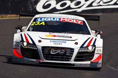 23;23;8-February-2013;Alain-Li;Audi-R8-LMS-Ultra;Australia;Bathurst;Bathurst-12-Hour;Brendon-Hartley;Grand-Tourer;Mark-Patterson;Mt-Panorama;NSW;New-South-Wales;The-Esses;United-Autosports;auto;endurance;motorsport;racing;super-telephoto