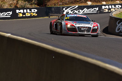 81;8-February-2013;81;Audi-R8-LMS-Ultra;Australia;Bathurst;Bathurst-12-Hour;Christian-Zügel;Dragonspeed;Elton-Julian;Eric-Lux;Grand-Tourer;Mt-Panorama;NSW;New-South-Wales;The-Dipper;auto;endurance;motorsport;racing;telephoto