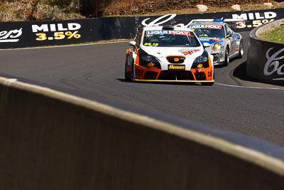 55;55;8-February-2013;Australia;Bathurst;Bathurst-12-Hour;Brett-Niall;Clint-Harvey;Grand-Tourer;Malcolm-Niall;Motorsport-Services;Mt-Panorama;NSW;New-South-Wales;Seat-Leon-Supercopa;The-Dipper;auto;endurance;motorsport;racing;telephoto