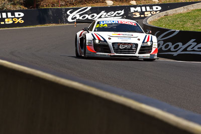 23;23;8-February-2013;Alain-Li;Audi-R8-LMS-Ultra;Australia;Bathurst;Bathurst-12-Hour;Brendon-Hartley;Grand-Tourer;Mark-Patterson;Mt-Panorama;NSW;New-South-Wales;The-Dipper;United-Autosports;auto;endurance;motorsport;racing;telephoto