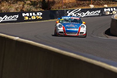 45;45;8-February-2013;Aaron-Zerefos;Australia;Barton-Mawer;Bathurst;Bathurst-12-Hour;Duvashen-Padayachee;Grand-Tourer;Indiran-Padayachee;Mt-Panorama;NSW;New-South-Wales;Porsche-911-GT3-Cup-997;Rentcorp-Forklifts;The-Dipper;auto;endurance;motorsport;racing;telephoto