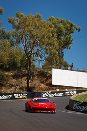 58;58;8-February-2013;AF-Corse;Australia;Bathurst;Bathurst-12-Hour;Ferrari-458-Italia-GT3;Grand-Tourer;Marco-Cioci;Michele-Rugolo;Mt-Panorama;NSW;New-South-Wales;Steve-Wyatt;The-Dipper;auto;endurance;motorsport;racing;telephoto;trees