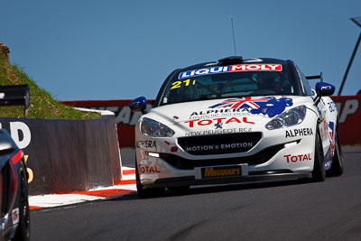 21;21;8-February-2013;Andrew-Jones;Australia;Bathurst;Bathurst-12-Hour;Bruce-Jouanny;David-Wall;Grand-Tourer;Mt-Panorama;NSW;New-South-Wales;Peugeot-RCZ-Cup;Team-Peugeot-RCZ;The-Esses;auto;endurance;motorsport;racing;super-telephoto