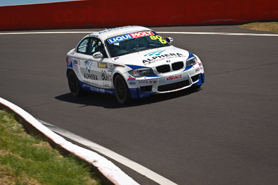 80;8-February-2013;80;Andrew-Fisher;Australia;BMW-1M;Bathurst;Bathurst-12-Hour;Beric-Lynton;Grand-Tourer;Matt-Mackeldon;Mt-Panorama;NSW;New-South-Wales;The-Esses;auto;endurance;motorsport;racing;telephoto