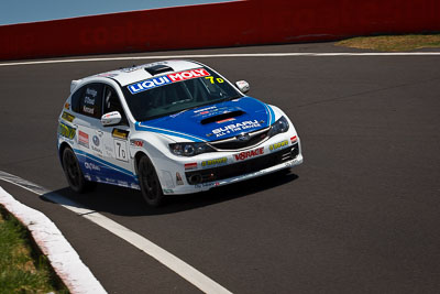 7;7;8-February-2013;Angus-Kennard;Australia;Bathurst;Bathurst-12-Hour;Dean-Herridge;Grand-Tourer;John-ODowd;Maximum-Motorsport;Mt-Panorama;NSW;New-South-Wales;Subaru-Impreza-WRX-STI;The-Esses;auto;endurance;motorsport;racing;telephoto