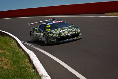 88;8-February-2013;88;Allan-Simonsen;Australia;Bathurst;Bathurst-12-Hour;Ferrari-458-Italia-GT3;Grand-Tourer;John-Bowe;Maranello-Motorsport;Mika-Salo;Mt-Panorama;NSW;New-South-Wales;Peter-Edwards;The-Esses;auto;endurance;motorsport;racing;telephoto